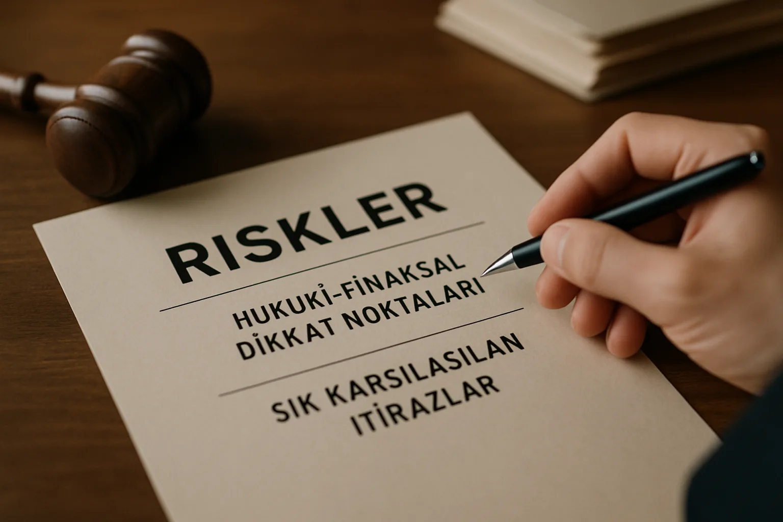 Riskler, hukuki-finansal dikkat noktaları ve sık karşılaşılan itirazlar